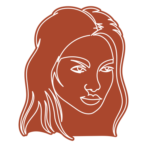 Mulher feminina linha contínua pessoas Desenho PNG