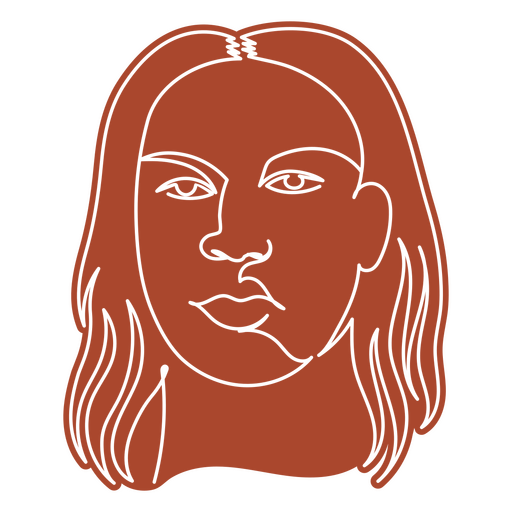 Woman female person continuous line people PNG Design