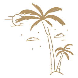 Neurodiversity nature palms PNG Design Transparent PNG