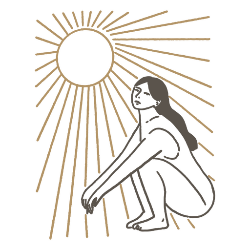 Frau Sonne Neurodiversität PNG-Design