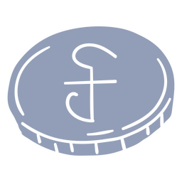 Riel currency coin cut out PNG Design