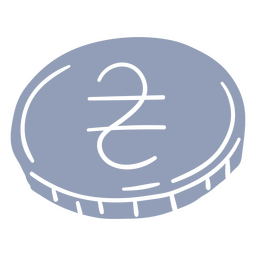 Griwna-Währungsmünze ausgeschnitten PNG-Design