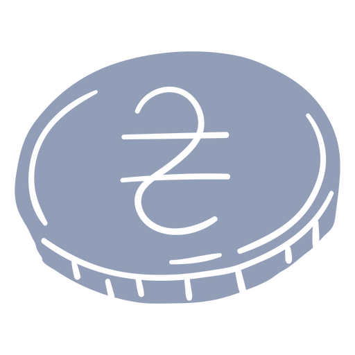Hryvnia currency coin cut out PNG Design