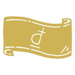 Recorte de la factura en moneda dong Diseño PNG