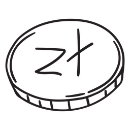 Curso de moeda de moeda Zloty Desenho PNG