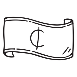 Cedi-Währungsstrichrechnung PNG-Design