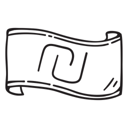 Curso de nota de moeda shekel Desenho PNG