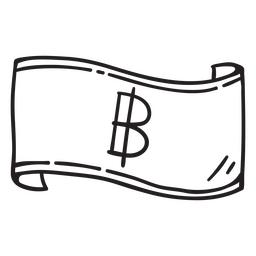 Curso de conta de moeda de baht Desenho PNG