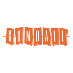Gumball Retro-Label ausgeschnitten PNG-Design