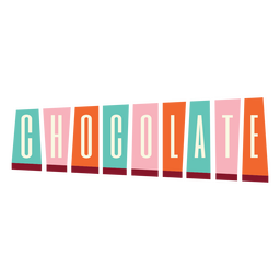 Chocolate retro sign label element PNG Design