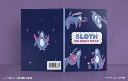 Faultier wilde Tiere Buchcover-Design