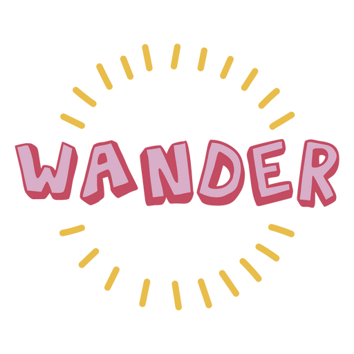 Citação de cor de doodle Wander Desenho PNG