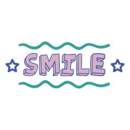 Smile doodle color quote PNG Design Transparent PNG