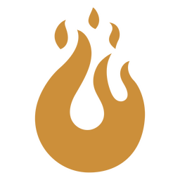 Kochelemente feuern flach PNG-Design