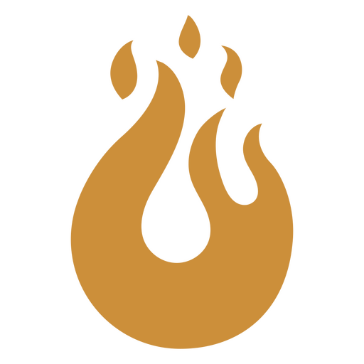 Cooking elements fire flat PNG Design