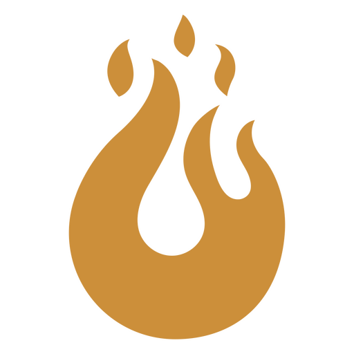 Elementos de cocina fuego plano