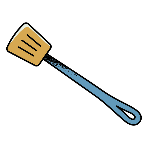 Cooking elements spatula color stroke PNG Design