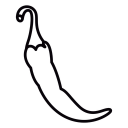 Elementos de cocina golpe de pimiento picante Diseño PNG