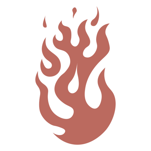 Elementos de cocina fuego rosa plano Diseño PNG