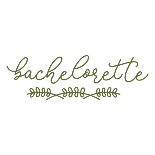Bachelorette wedding lettering PNG Design