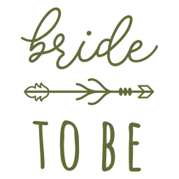 Braut, um Hochzeitsbeschriftung zu sein PNG-Design