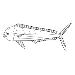 Golpe de pez nadador Diseño PNG