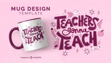 Professor vai ensinar modelo de caneca