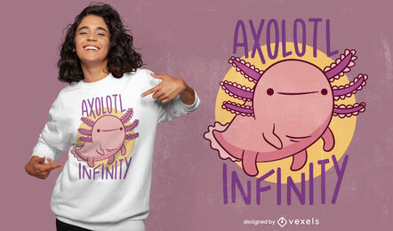 Axolotl Infinity Tier T-Shirt Design