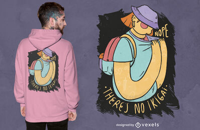 Cooles japanisches Ikigai-T-Shirt-Design