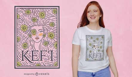 Kefi joy floral t-shirt design