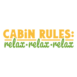 Cabin shed rules quote PNG Design Transparent PNG
