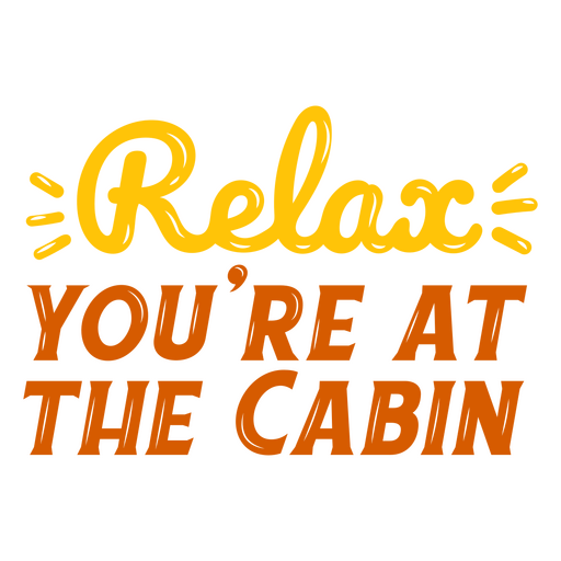 Cita de cabina de relax brillante Diseño PNG