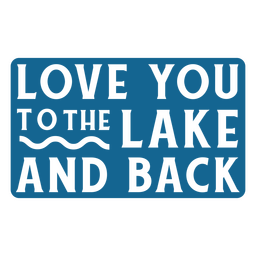 Zitat aus der Naturhütte am See PNG-Design
