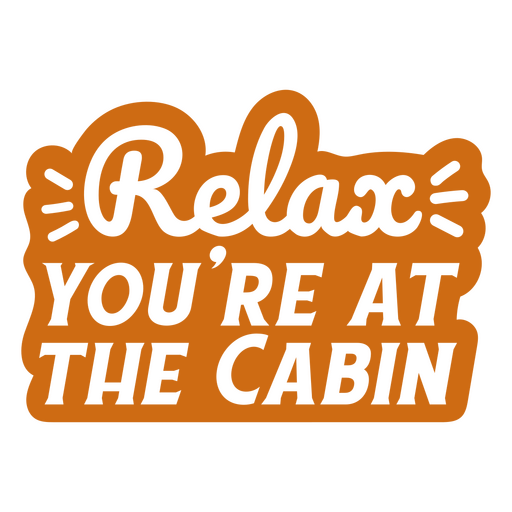 Relaxe na citação da cabine cortada Desenho PNG