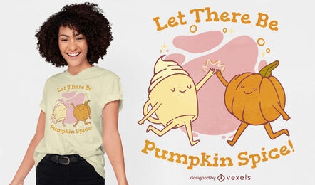 Cute pumpkin spice t-shirt design