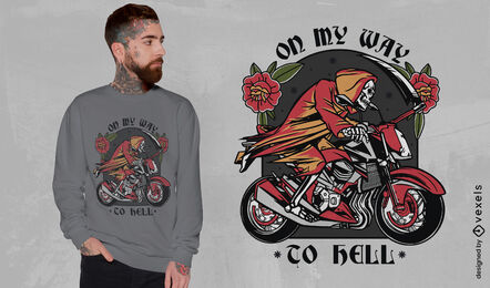 Way to hell t-shirt design