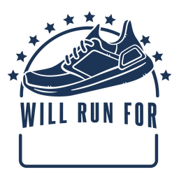 Distintivo de esporte de atleta de maratona Desenho PNG