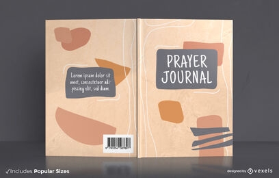 Abstract shapes prayer journal cover design