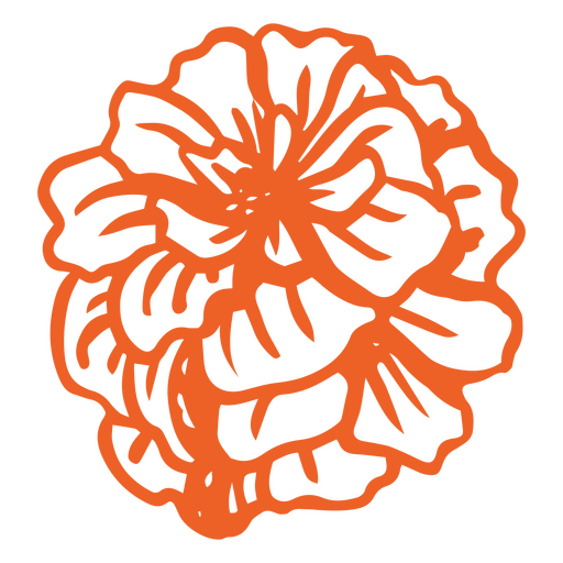 Dia da flor de cravo laranja morta cheia de acidente vascular cerebral