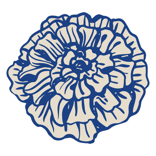 Dia do traço de cor de flor cravo azul e cinza morto Desenho PNG