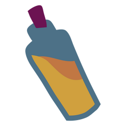 Gold poison bottle PNG Design