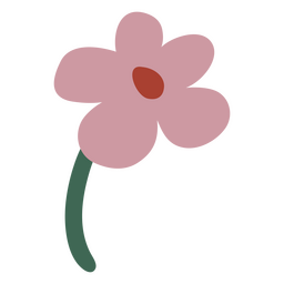 Pink and red flower PNG Design