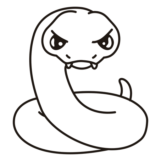 Curso de cobra louca Desenho PNG