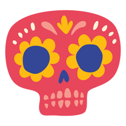 Dia do crânio de calaca morto plano Desenho PNG