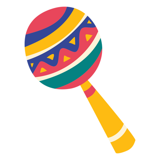 Day of the dead mexican maraca cut out PNG Design