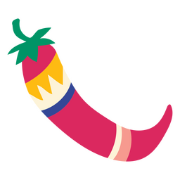 Day of the dead hot pepper cut out PNG Design