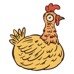 Día del trazo de color de pollo muerto. Diseño PNG