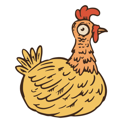 Día del trazo de color de pollo muerto. Diseño PNG