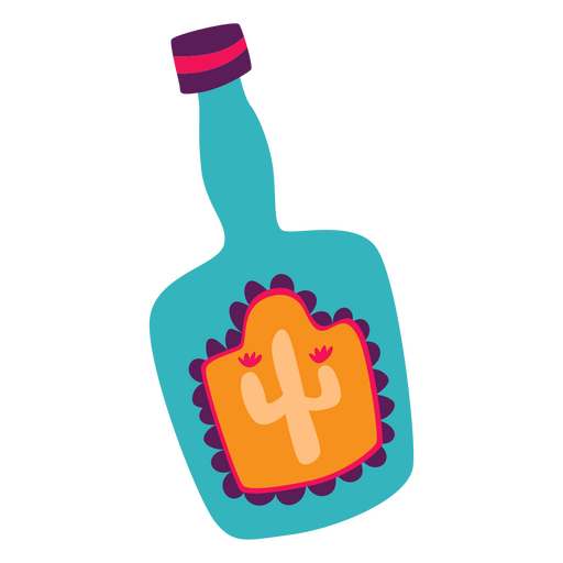 Dia da garrafa de álcool morta plana Desenho PNG