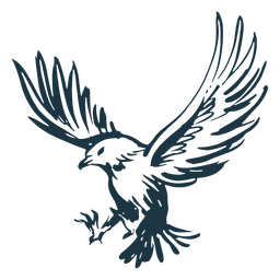 Handgezeichnetes Element des amerikanischen Adlers PNG-Design Transparent PNG